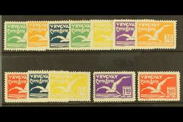 1928  Air Post Set Complete, Scott C14/25 (SG 569/80), Very Fine Lightly Hinged Mint (12 Stamps) For More Images, Please - Uruguay