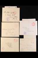 OFFICIAL ROYAL HOUSEHOLD MAIL  1929-1962 Interesting Group Of Stampless Royal Crest Envelopes (three With Original Lette - Andere & Zonder Classificatie