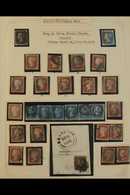 1840-1851 IMPERF LINE ENGRAVED COLLECTION  Presented In Mounts On Sleeved Album Pages. Includes An 1840 1d Intense Black - Other & Unclassified