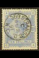 1883-84  10s Ultramarine, SG 183, Used With Superb Central Fully- Dated Cds Cancellation. A Beautiful Stamp, Cat £525 Fo - Altri & Non Classificati