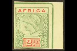 1894 AFRICA DE LA RUE ESSAY  2½d Green & Carmine Minerva Imperf, Mint Corner Example, Torn & Repaired Corner. For More I - Altri & Non Classificati