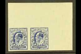 1913 UNISSUED TRIAL PRINTING  1d Definitive In Blue On Gummed Paper With Wavy Line Watermark (slightly Larger Format Tha - Unclassified