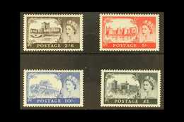 1958  1st De La Rue Castle Set, SG 536a/539a, Very Fine Never Hinged Mint (4 Stamps)   For More Images, Please Visit Htt - Autres & Non Classés