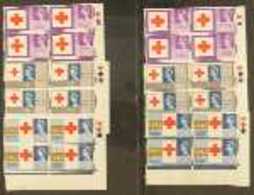 1963  Red Cross Normal & Phosphor Complete Sets, SG 642/44 & SG 642p/44p, Never Hinged Mint 'Traffic Light' Lower Right  - Other & Unclassified