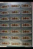 2008  PRESS SHEET PZ005  A Complete Sheet Of 16 Uncut Miniature Sheets Of The Houses Of Lancaster Mini Sheet Issue, SG M - Andere & Zonder Classificatie