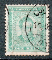 PORTOGALLO 1882  10 R. Verde - Used Stamps