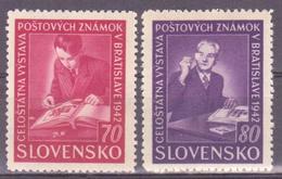 Slovakia 1942,Philatelic Exhibition At Bratislava,Mi 99,100  MNH** VF - Nuevos