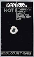 Royal Court Theatre - Noti - Samuel Beckett Athol Fugard - 1969 - 14 Pages 22,3 X 13,2 Cm - Sonstige & Ohne Zuordnung