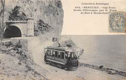 06-BEAULIEU-CAP ROUX- ROUTE PITTORESQUE PAR LE TRAM DE NICE A MONTE-CARLO - Beaulieu-sur-Mer