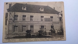 Carte Postale  (H3) Ancienne De Gurgy , Hotel Du Souvenir ( Corne Angle ) - Gurgy