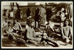 RB 1217 -  Early Real Photo Ethnic Postcard - A Group Of Yogis - India - Asie