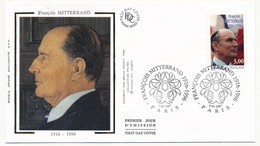 2 Enveloppes FDC - François MITTERAND - Premier Jour CHATEAU-CHINON 1997 Et Secondaire PARIS - 2000-2009