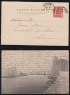 Tunisia 1903 Picture Postcard BIZERTE To France - Covers & Documents