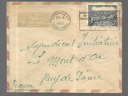 A.E.F. - Sur Lettre CAT YT  N° 237   Obl   30  04  1957  Brazzaville  Vers  Puy De Dôme - Lettres & Documents
