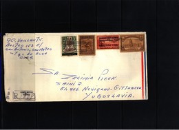 Cuba  Interesting Airmail Registered  Letter To Yugoslavia - Lettres & Documents