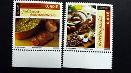 Luxemburg 1673/4 **/mnh, EUROPA/CEPT 2005, Gastronomie - Nuevos