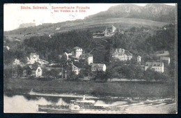 B5615 - Pötzscha Bei Wehlen - Schifffahrt Elbeschifffahrt Dampfer Karlsbad - Max Köhler - Feldpost 1. WK - Wehlen