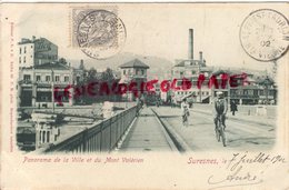 Delcampe - 92 - SURESNES - PANORAMA DE LA VILLE ET DU MONT VALERIEN  - CARTE PRECURSEUR 1902 - Suresnes