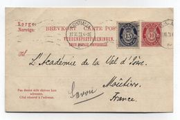 Norway POSTAL CARD TO France 1923 - Brieven En Documenten