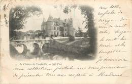 CARTE PRECURSEUR TIMBREE TYPE SAGE 1899 LE CHATEAU DE TOURLAVILLE - Autres & Non Classés