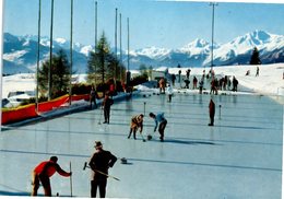 CRANS Sur Sierre : Le Curling (sport) (pli Coté Droit) - Sierre