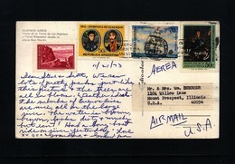 Argentina Interesting Airmail Postcard - Covers & Documents