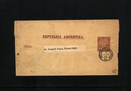 Argentina Interesting Postal Stationery Letter - Entiers Postaux