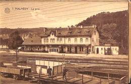 Malmedy - Carnet Complet 10 Vues "d'où On Ne S'en Fait Pas" Gare, Perron. Albert - Malmedy