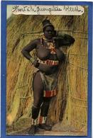 CPA Nu Féminin Afrique Du Sud Ethnic Femme Nue ZULU écrite - Südafrika