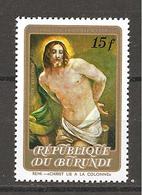 BURUNDI - 1973 GUIDO RENI Flagellazione Di Cristo  (pinacoteca Nazionale, Bologna) Nuovo** MNH - Christendom