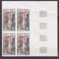 N° 1729  Histoire E France " Incroyalbles Et Merveilleuses" Bloc De 4 Timbres Neuf Impeccable Non Dentelée. - 1971-1980