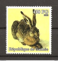 GUINEA - 2002 ALBERT DURER Coniglio (Albertina, Vienna) Nuovo** MNH - Rabbits