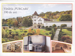 Moldova , Moldavie , Moldau  , 2017 , Purcari Winery - 190 Years , Wine , Grapes ,   Pre-paid Postcard  , FDC - Moldavia