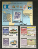 Centenaire Des Premiers Timbres Des îles SAMOA, Série + Bloc-feuillets Neufs **  Côte 15,00 € - Samoa