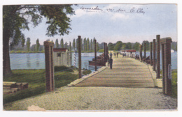 Germersheim - Vue Sur Le Rhin (pont De Bois Construit Par Le Génie) Circ Sans Date, Provient D'un Carnet (voir Découpe) - Germersheim