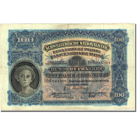 Billet, Suisse, 100 Franken, 1921-1928, 1947-10-16, KM:35u, TB - Schweiz