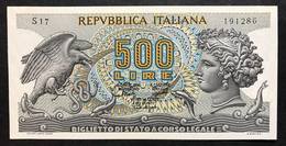 500 Lire Aretusa 20 10 1967 Fds   LOTTO 2166 - 500 Lire