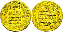 14 Abbasiden, Dinar (5,78g), Ca. 8./9. Jhd., Prägeschwäche Am Rand, Ss.  Ss - Islamiche