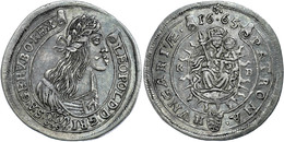 27 15 Kreuzer, 1665, Leopold I., Kremnitz, Herinek 1036, Ss.  Ss - Autriche