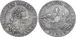 32 Taler, 1786, A, Friedrich II., Schrötlingsfehler, Ss.  Ss - Sonstige & Ohne Zuordnung