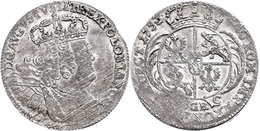 44 8 Groschen, 1753, Friedrich August II., EC-Leipzig, Kahnt 683, Justiert, Kl. Zainende, Ss-vz.  Ss-vz - Altri & Non Classificati