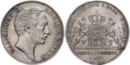 49 Doppeltaler, 1855, Maximilian II., AKS 146, Ss-vz.  Ss-vz - Other & Unclassified