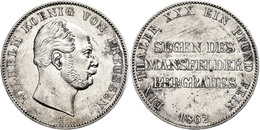 56 Taler, 1862, Wilhelm I., AKS 98, J. 93, Kratzer Und Wz. Rf., Vz-st.  Vz-st - Sonstige & Ohne Zuordnung