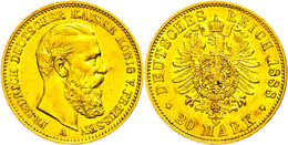 98 20 Mark, 1888, Friedrich III., Wz. Rf., Ss-vz., Katalog: J. 248 Ss-vz - Sonstige & Ohne Zuordnung