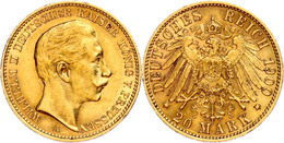 113 20 Mark, 1900, Wilhelm II., Kl. Rf., F. Vz., Katalog: J. 252 - Other & Unclassified