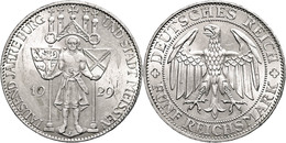 167 5 Reichsmark, 1929, Meißen, Kl. Rf., Vz., Katalog: J. 339 Vz - Autres & Non Classés