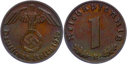171 1 Reichspfennig, 1936, Mzz E, Vz., Katalog: J. 361 Vz - Other & Unclassified