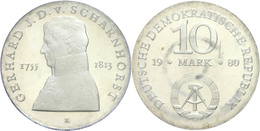 238 10 Mark, 1980, Scharnhorst, In Hartplastik Verplombt, PP., Katalog: J. 1577 PP - Sonstige & Ohne Zuordnung