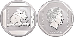 305 10 Dollars, 2014, Road Sign - Koala, 5 Unze Silber, Etui Mit OVP Und Zertifikat. Auflage Nur 5.000 Stück, PP  PP - Sonstige & Ohne Zuordnung