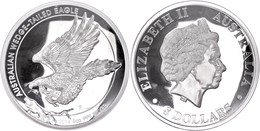 306 8 Dollars, 2014, Wedge Tailed Eagle, 5 Unzen Silber, High Relief, Etui Mit OVP Und Zertifikat. Auflage Nur 5.000 Stü - Sonstige & Ohne Zuordnung